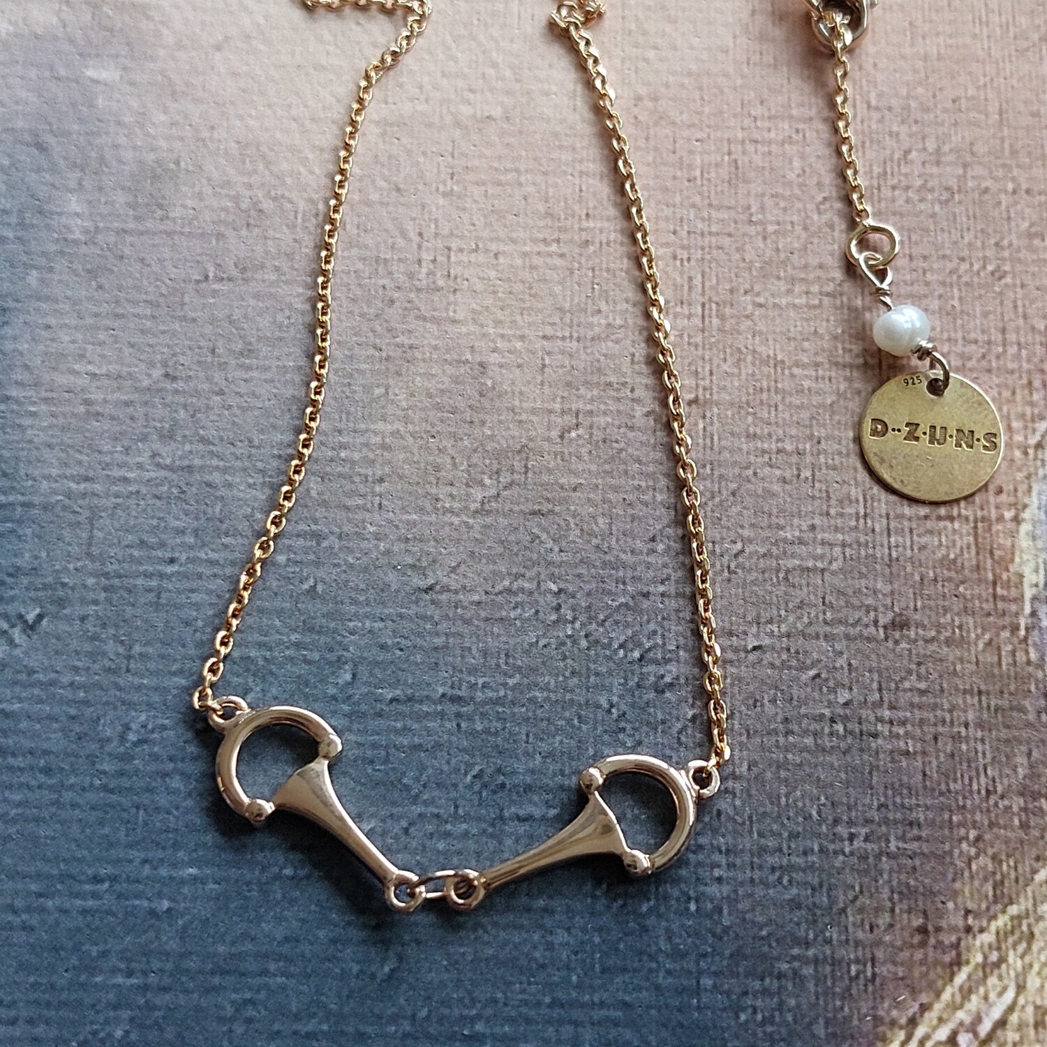 D-ZIJNS KETTING BIT GOUD