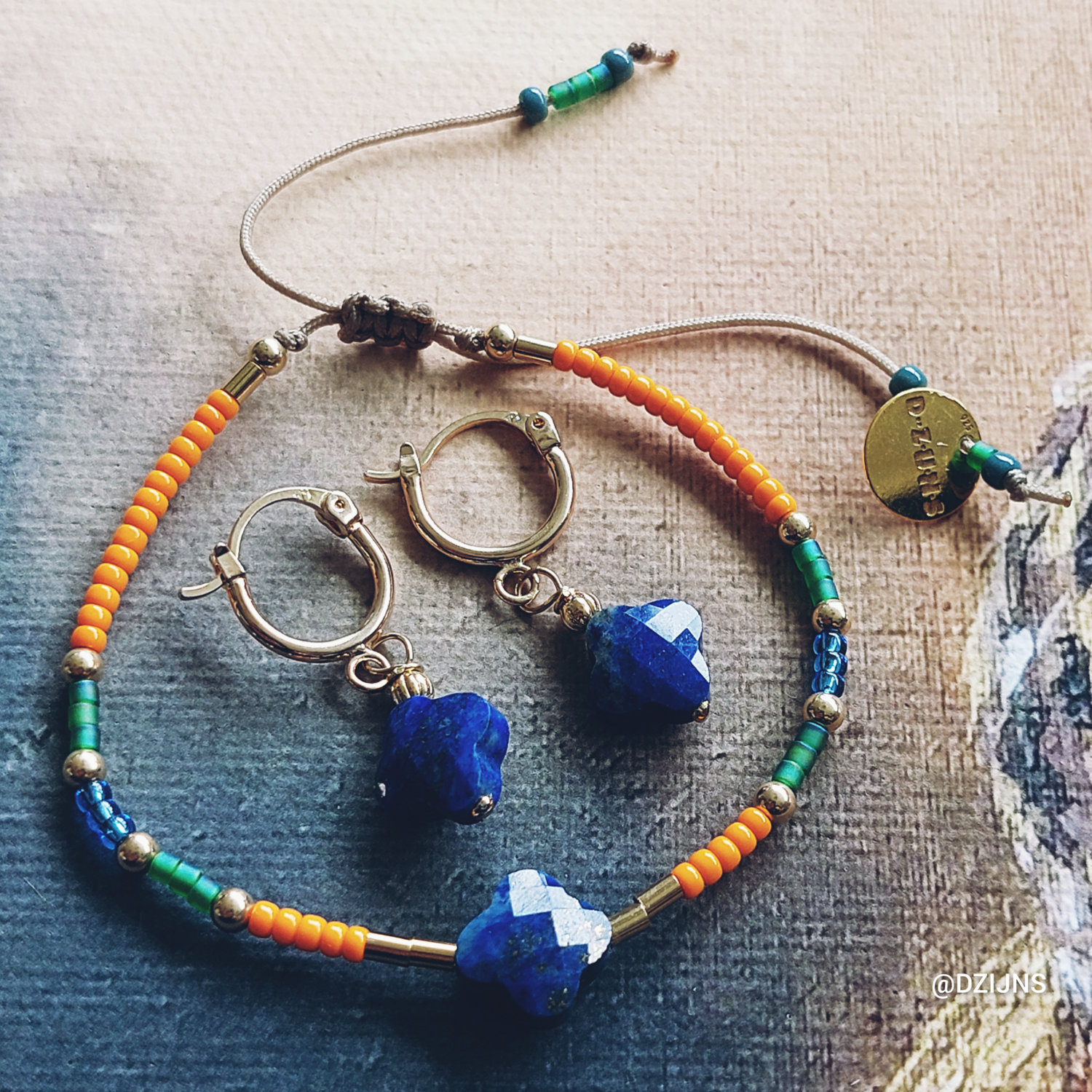 D-ZIJNS ARMBAND LAPIS LAZULI