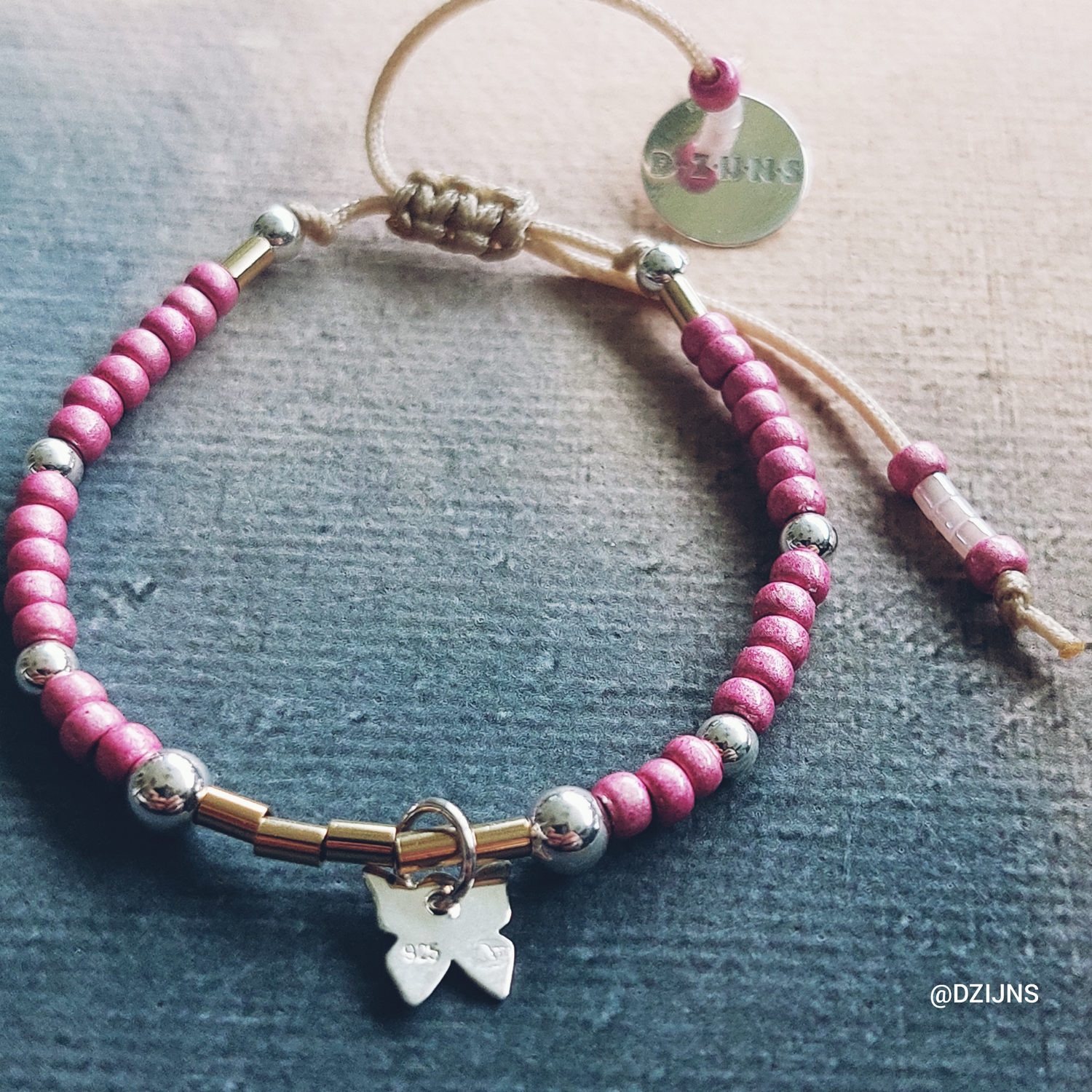 D-ZIJNS ARMBAND KIDS VLINDER