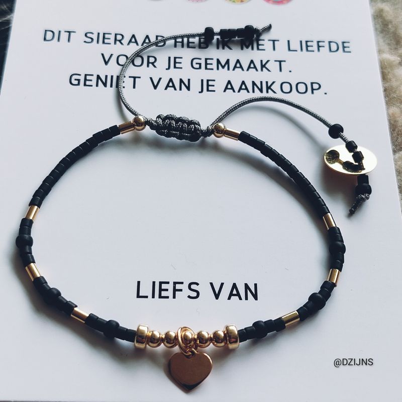 D-ZIJNS ARMBAND LIEF HARTJE