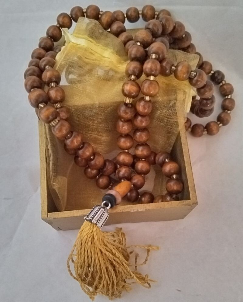 Japa Mala O Rosario Budista De Madera 108 Cuentas