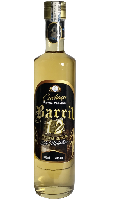 Cachaça Barril 12 Extra Premium 500ml