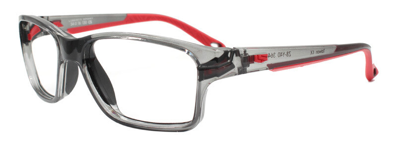 REC SPECS - Z8-Y40 CRYSTAL GREY RED #364