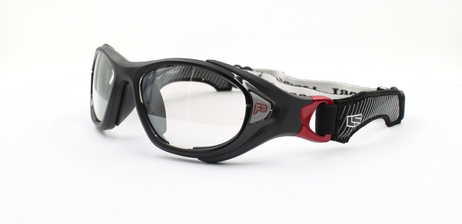 REC SPECS - HELMET SPECS XL GOGGLE MATTE BLACK CRIMSON #226