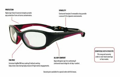 REC SPECS - DAYTONA SHINY BLACK/RED #221