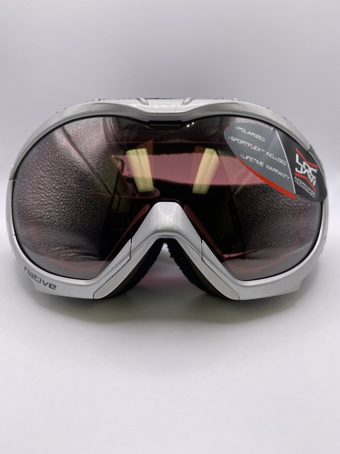GOGGLES - NATIVE MISSION - PLATINUM / POLARIZED CHROME REFLEX MIRROR