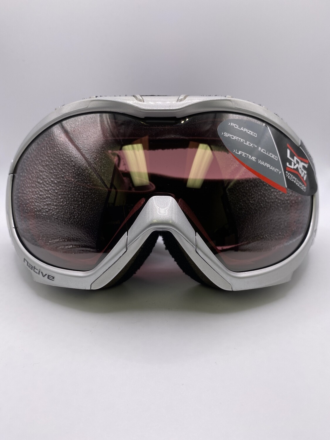 GOGGLES - NATIVE MISSION - PLATINUM / POLARIZED CHROME MIRROR