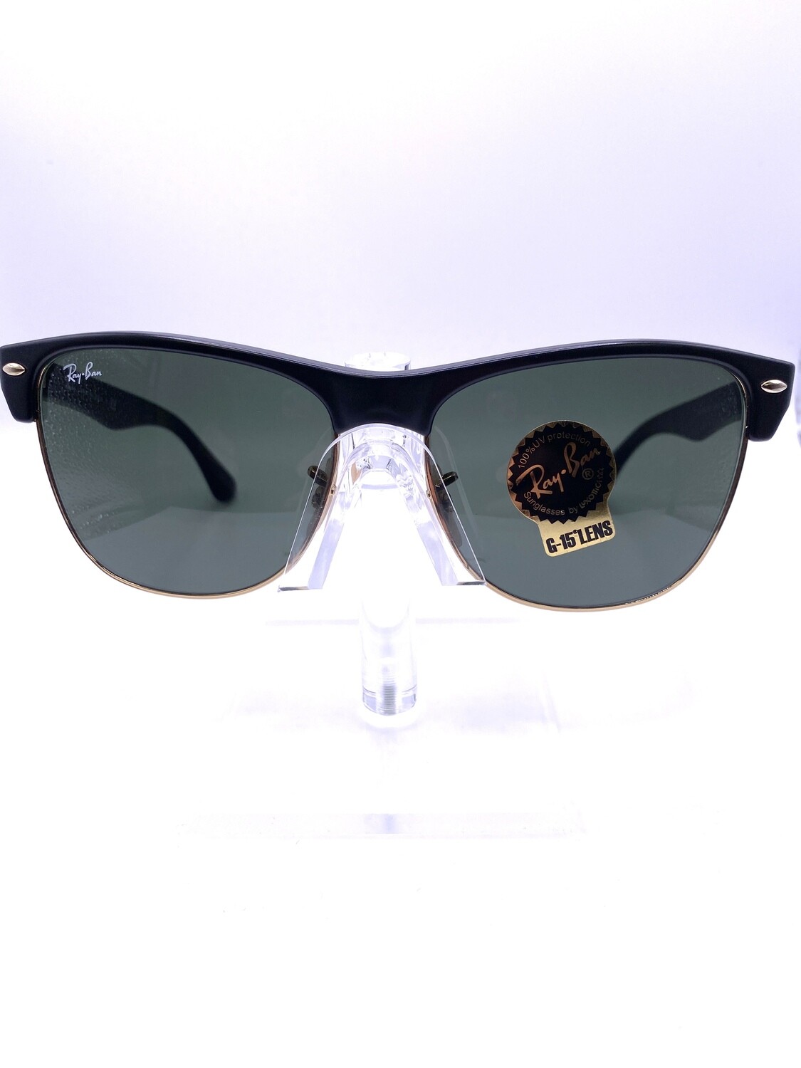 RAYBAN SUN - RB 3716 CLUBMASTER METAL MATTE BLACK - BLUE SUN RAYBAN SUN - RB 3716 CLUBMASTER METAL MATTE BLACK - BLUE SUN