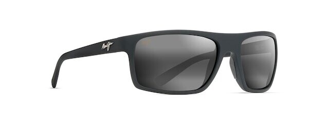 MAUI JIM - BYRON BAY BLACK MATTE RUBBER - GREY MAUI JIM - BYRON BAY BLACK MATTE RUBBER - GREY