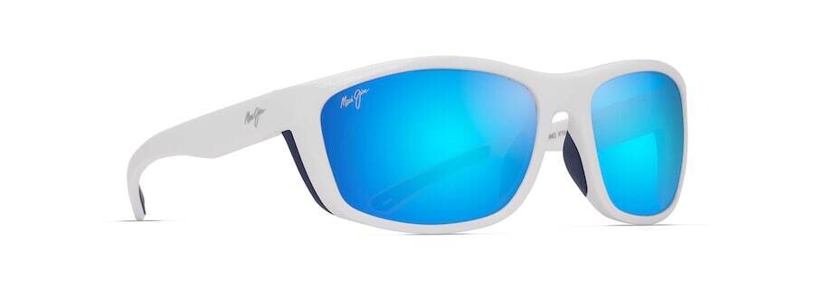 MAUI JIM - NUU LANDING WHITE W/NAVY RBR - BLUE HAWAII
