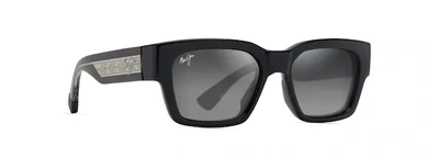 MAUI JIM - KENUI BLK W/TRANS LIGHT GREY - GREY
