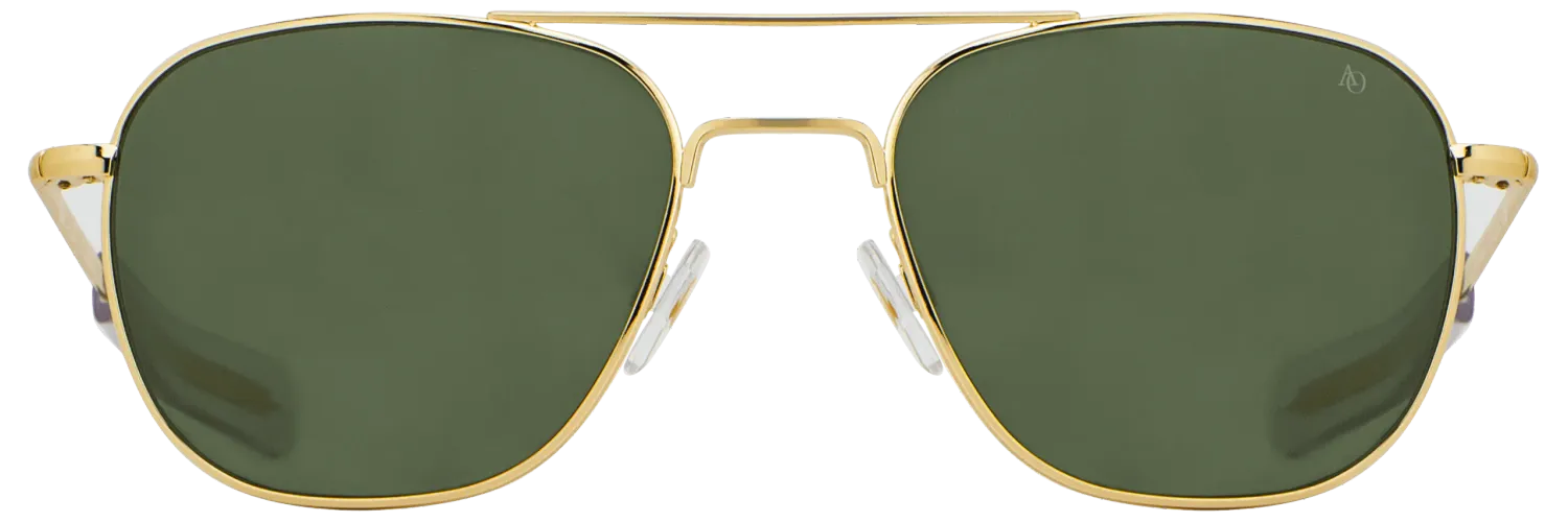 AMERICAN OPTICAL - ORIGINAL PILOT - GOLD 23K - GREEN SUN