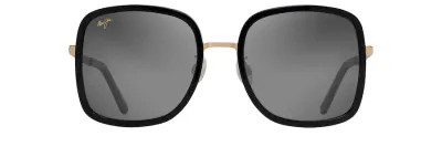 MAUI JIM - PUA BLACK GLOSS W/SHILY GOLD - GREY