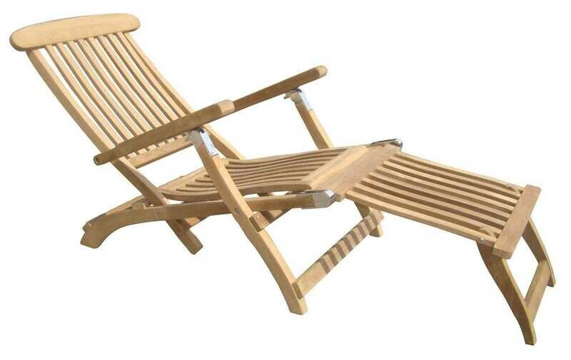 Royal Teak Collection Steamer Adjustable Chaise Lounge