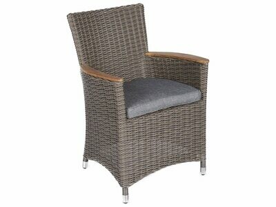 Royal Teak Collection Helena Chair Gray / Gray Cushion