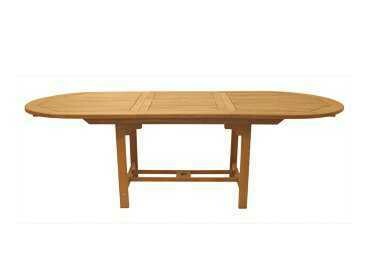 Royal Teak Collection Expansion 96''W x 39''D Oval Family Dining Table