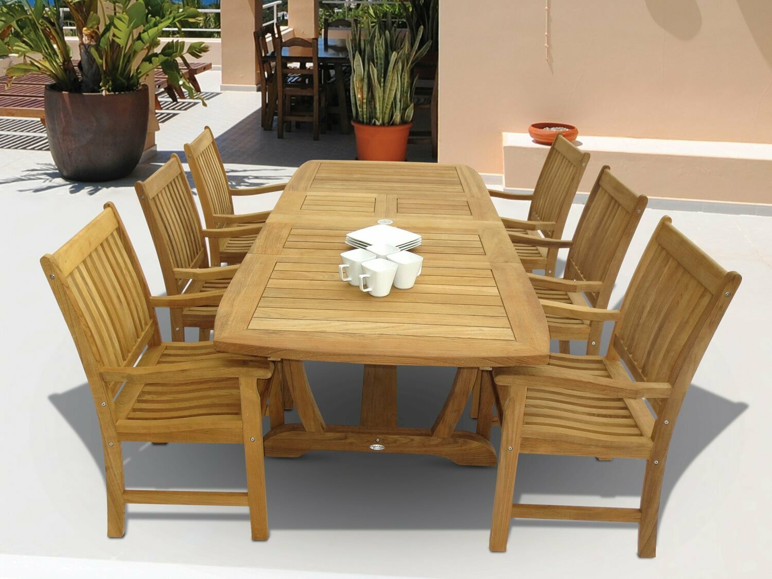 Royal Teak Collection Compass Dining Set