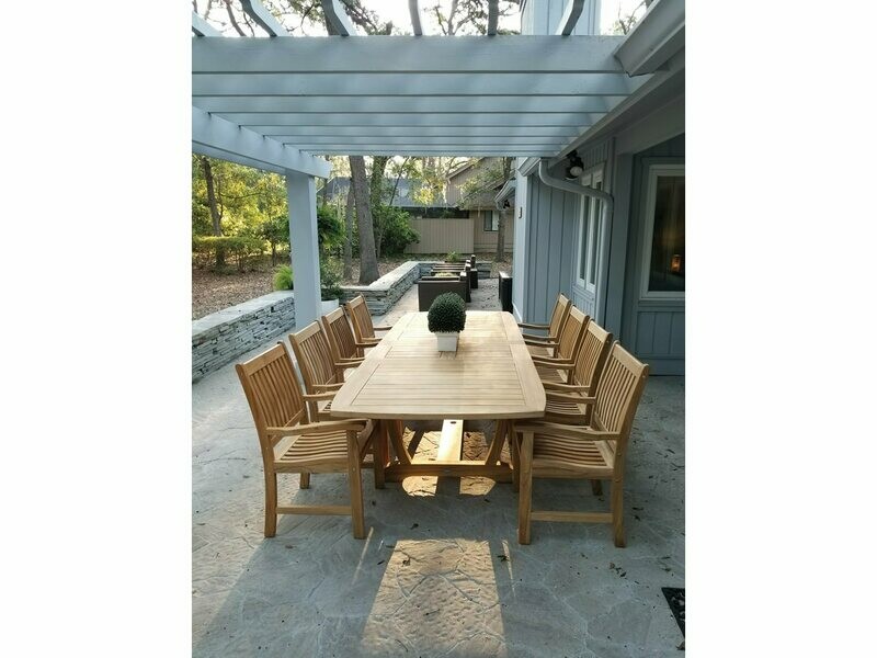 Royal Teak Collection Compass Dining Set Royal Teak Collection Compass Dining Set