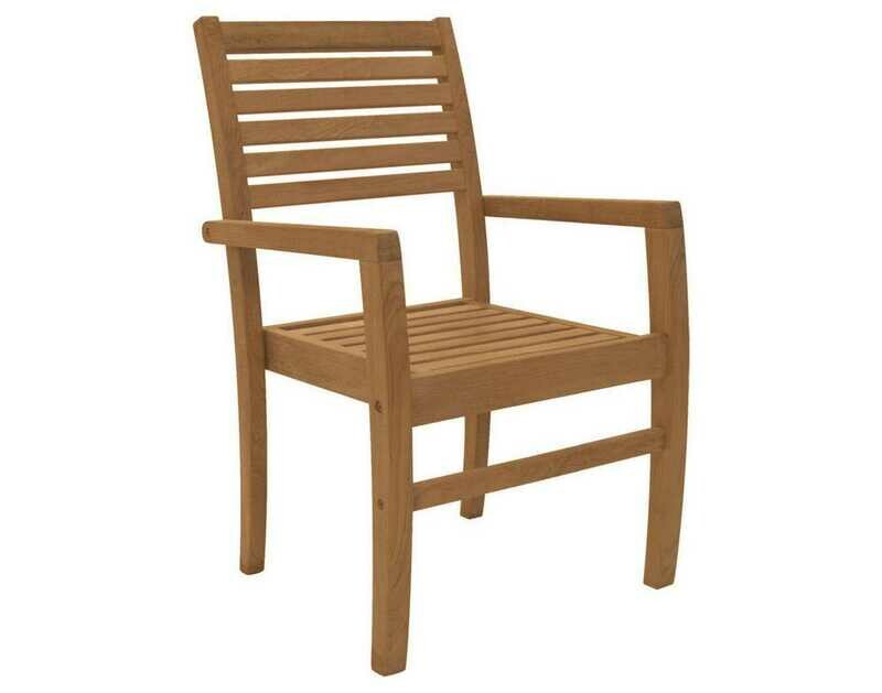Royal Teak Collection Avant Stackable Dining Arm Chair