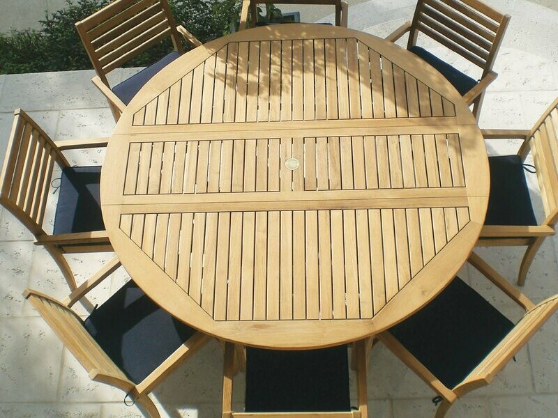Royal Teak Collection 72'' Wide Round Drop Leaf Dining Table Royal Teak Collection 72'' Wide Round Drop Leaf Dining Table