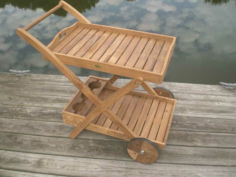 Royal Teak Collection Tray Cart Royal Teak Collection Tray Cart