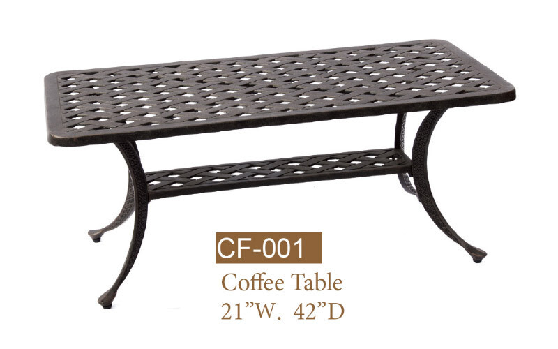 Basket Weave Coffee Table 21'' x 42''
