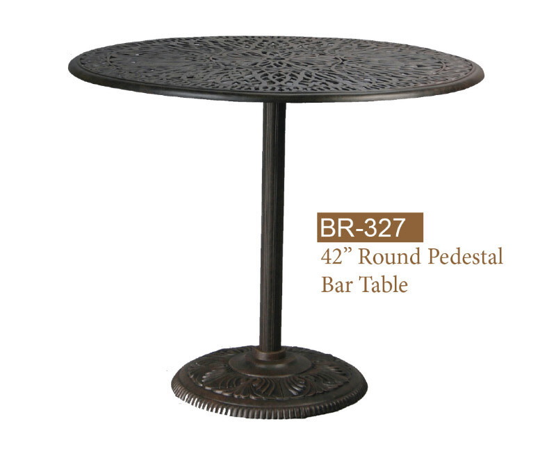 Round Pedestal Bar Table 42