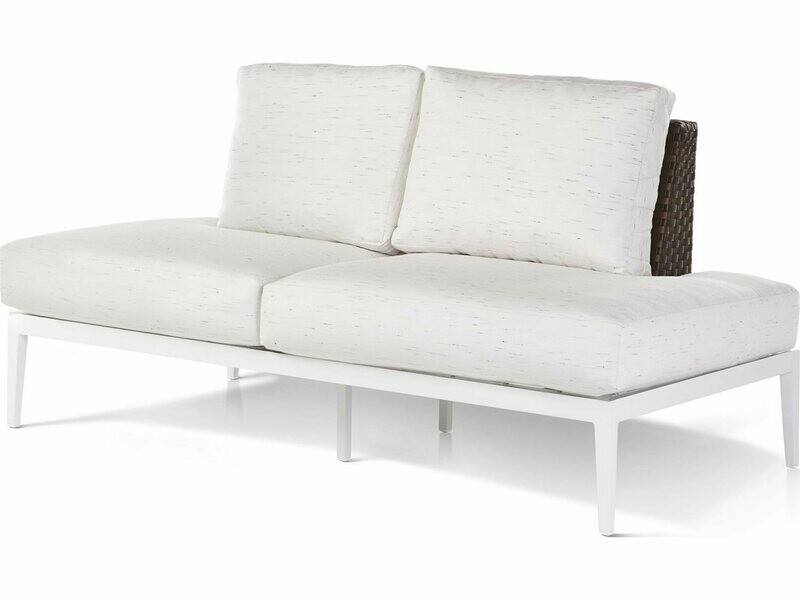 South Sea Rattan Stevie Wicker Left Arm Chaise Lounge with Wrap Around Cushion South Sea Rattan Stevie Wicker Left Arm Chaise Lounge with Wrap Around Cushion