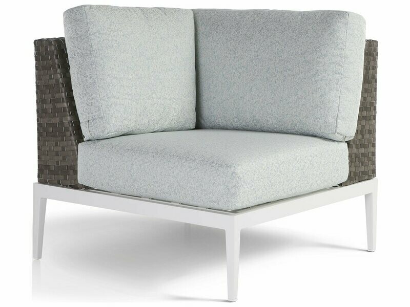 South Sea Rattan Stevie Wicker Corner Lounge Chair South Sea Rattan Stevie Wicker Corner Lounge Chair