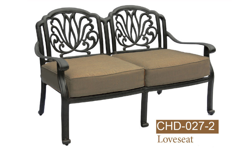 Lilian Collection Fully Welded Deep Seating Love Seat