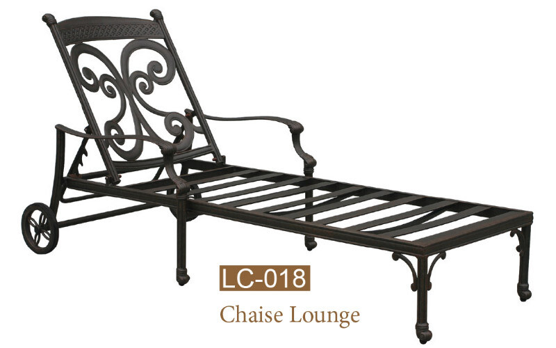 Monarch Collection Fully Welded Chaise Lounge Chair