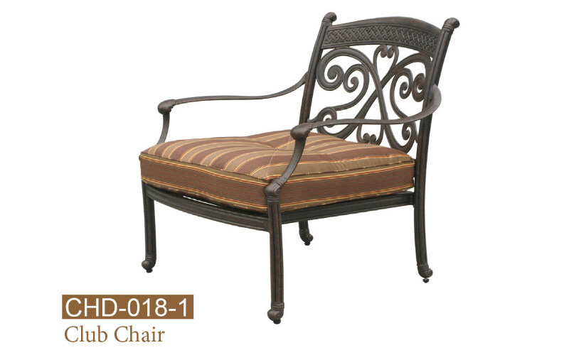 Monarch Collection Fully Welded Deep Seating Club Chair