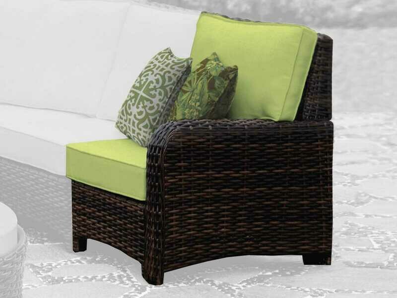 South Sea Rattan St Tropez Wicker Right Arm Lounge Chair South Sea Rattan St Tropez Wicker Right Arm Lounge Chair
