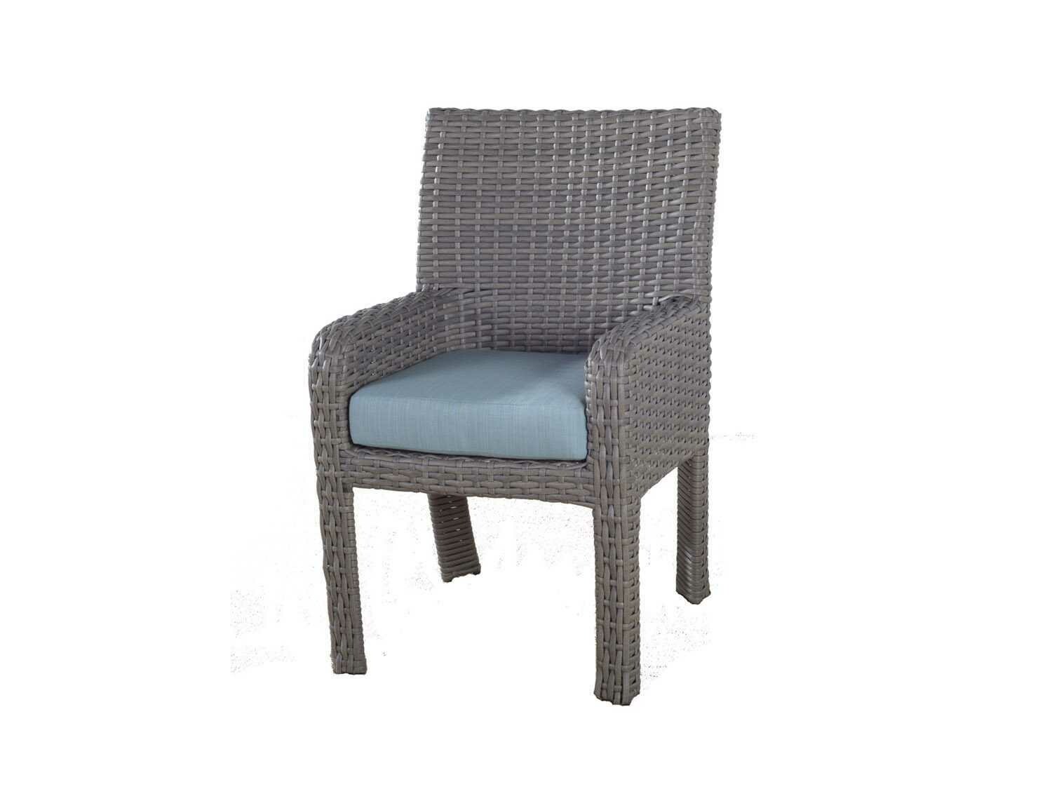 South Sea Rattan Saint Tropez Wicker Dining Arm Chair