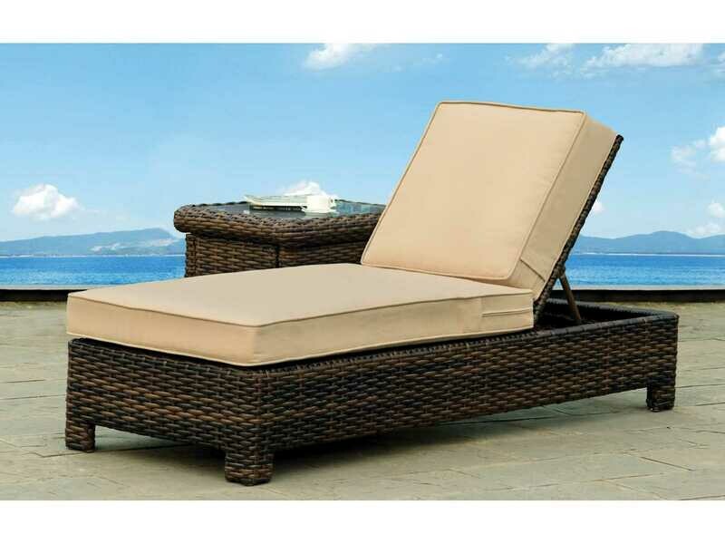 South Sea Rattan Saint Tropez Wicker Chaise Lounge South Sea Rattan Saint Tropez Wicker Chaise Lounge