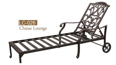Valencia Collection Fully Welded Chaise Lounge Chair