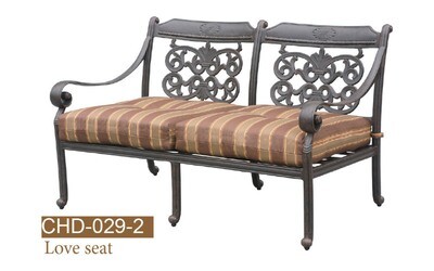 Florence Collection Fully Welded Deep Seating Love Seat