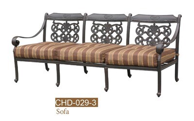 Florence Collection Fully Welded Deep Seating Sofa