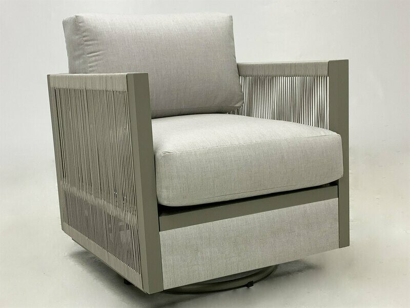 South Sea Rattan Nicole Greystone Aluminum Swivel Glider South Sea Rattan Nicole Greystone Aluminum Swivel Glider