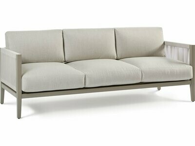 South Sea Rattan Nicole Aluminum Greystone Sofa