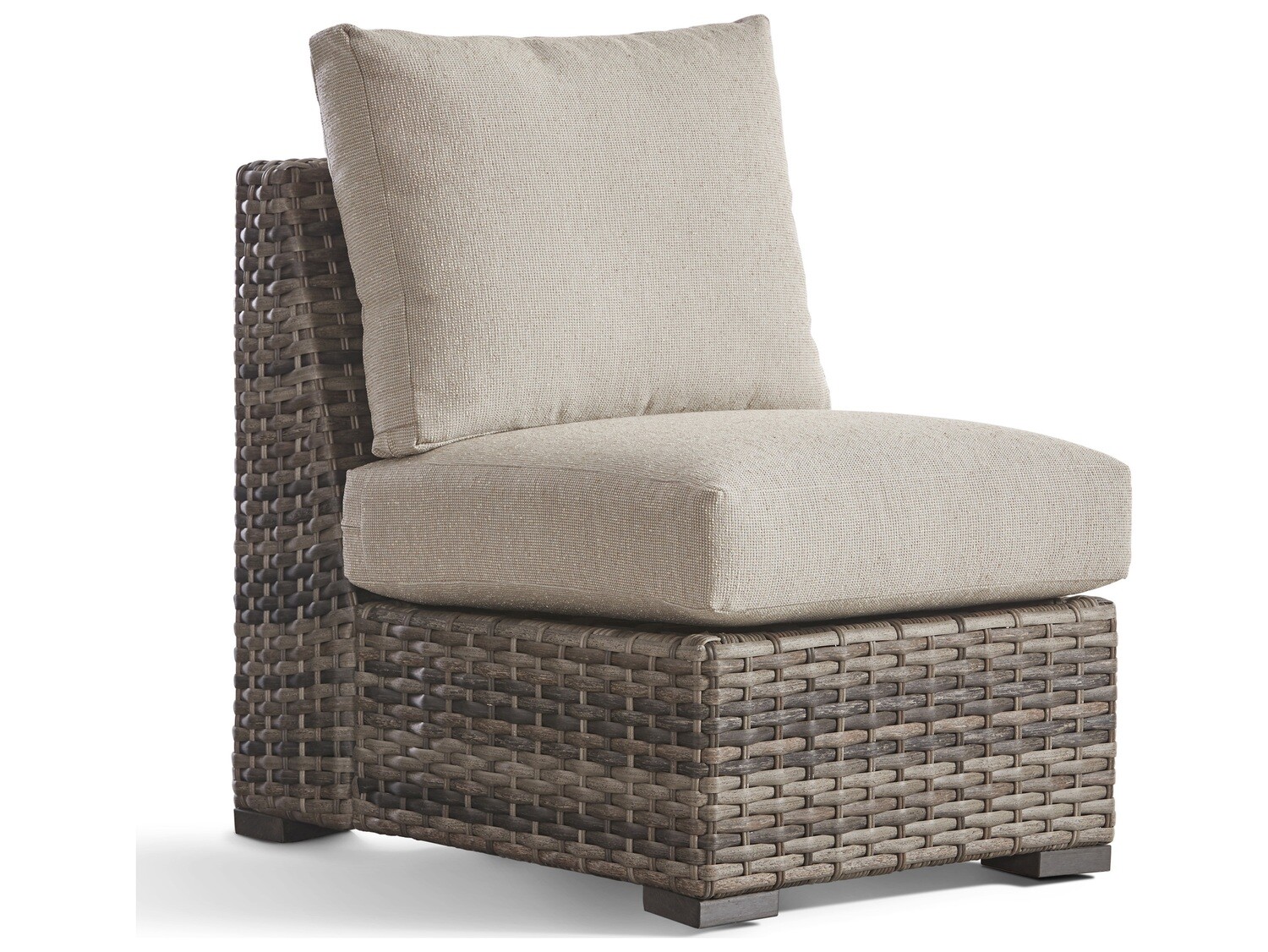 South Sea Rattan New Java Wicker Sandstone Modular Lounge Chair
