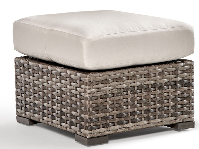 South Sea Rattan New Java Wicker Sandstone Ottoman South Sea Rattan New Java Wicker Sandstone Ottoman
