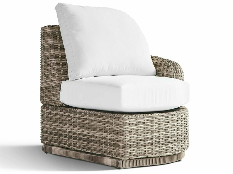 South Sea Rattan Luna Cove Wicker Right Side Facing Lounge Chair in Fitted Back South Sea Rattan Luna Cove Wicker Right Side Facing Lounge Chair in Fitted Back