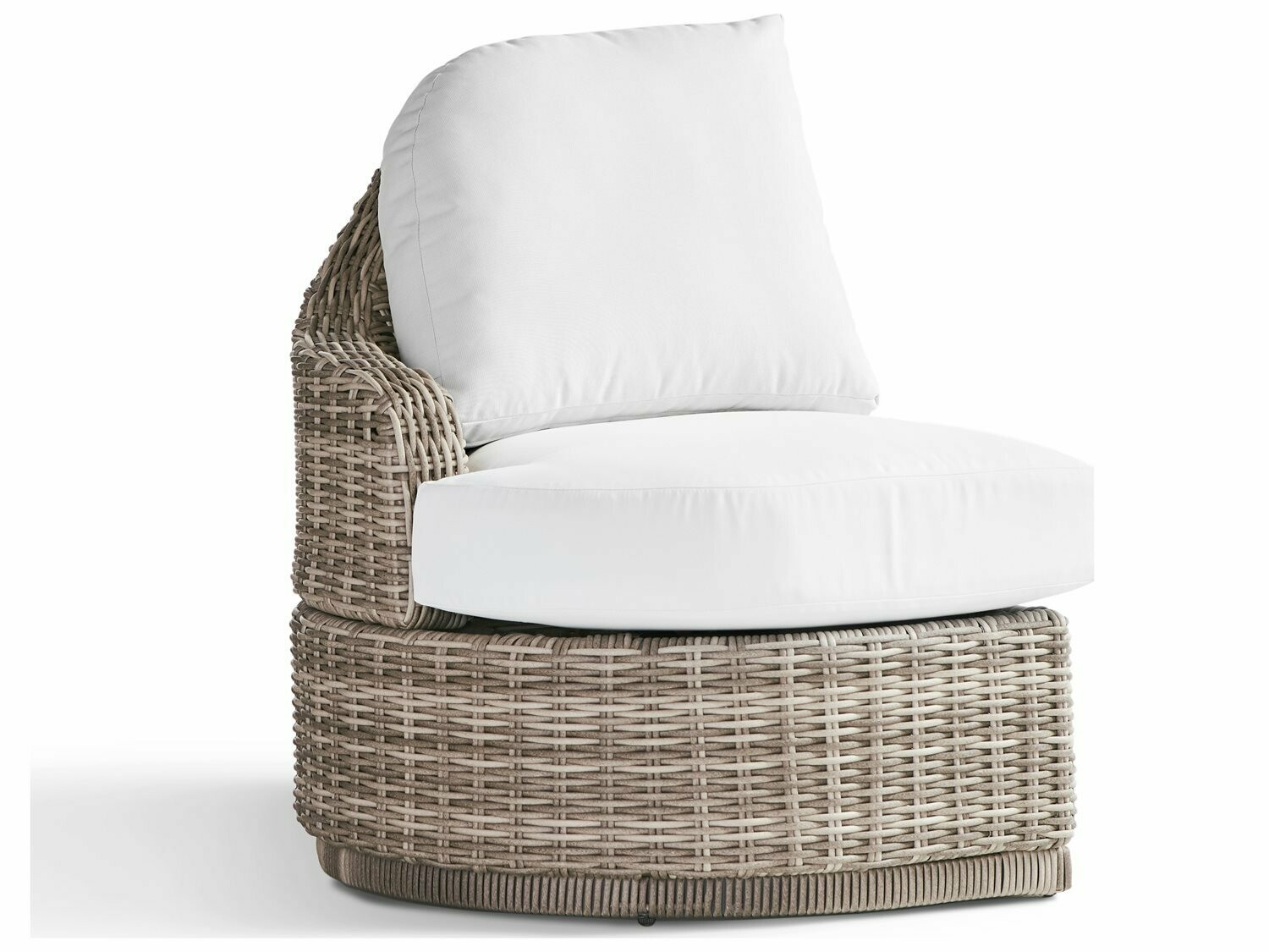 South Sea Rattan South Sea Rattan Luna Cove Wicker Left Side Facing Lounge Chair - Fitted