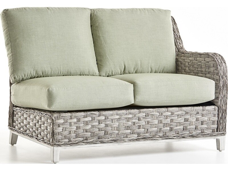 South Sea Rattan Grand Isle Wicker Right Arm Loveseat South Sea Rattan Grand Isle Wicker Right Arm Loveseat