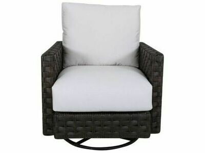 South Sea Rattan Cambridge Aluminum Wicker Swivel Glider Lounge Chair