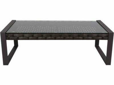 South Sea Rattan Cambridge Aluminum Wicker 48''W x 24''D Rectangular Glass Top Coffee Table South Sea Rattan Cambridge Aluminum Wicker 48''W x 24''D Rectangular Glass Top Coffee Table