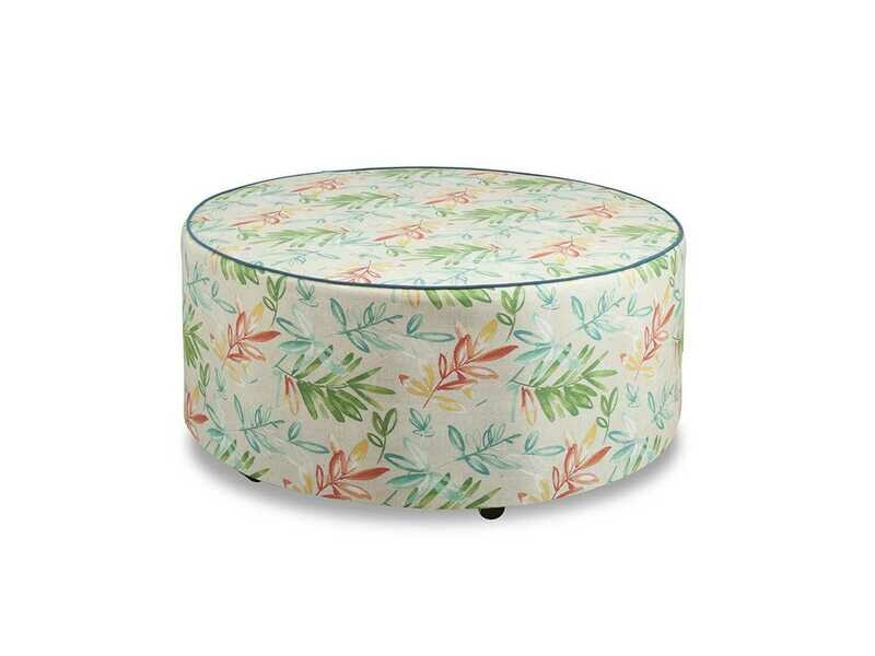 South Sea Rattan Round Coffee Ottoman South Sea Rattan Round Coffee Ottoman