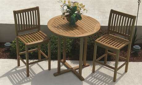 Royal Teak Collection 39'' Wide Round Bar Table Royal Teak Collection 39'' Wide Round Bar Table