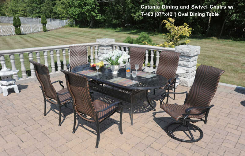 Catania Collection Oval Dining Set Catania Collection Oval Dining Set